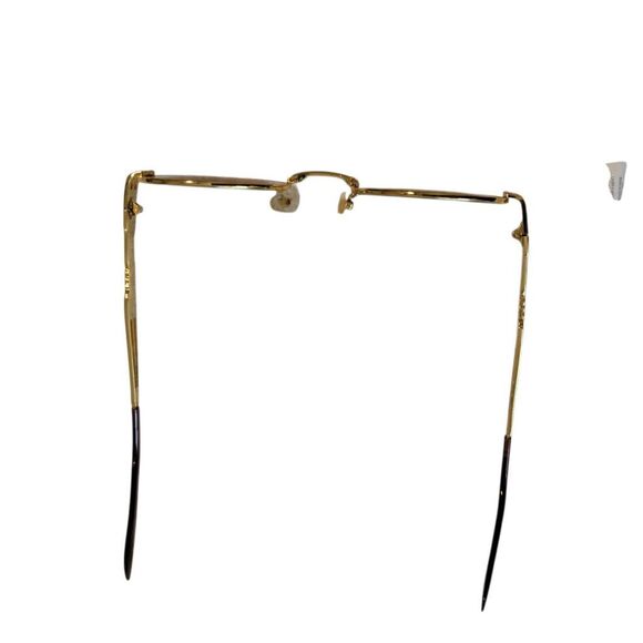 Gold Frame Blue Lens Fashion Sunglasses UV400 - Picture 8 of 10